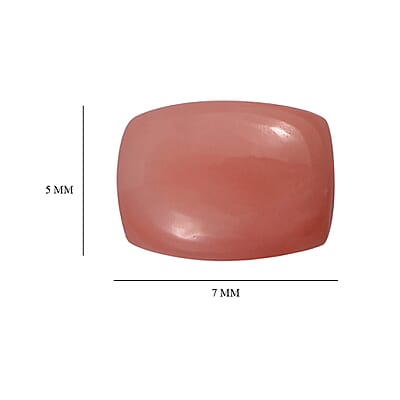 Peach Opal Set of 2 (Cush 7x5mm) 1.03 ctw  Loose Gemstone