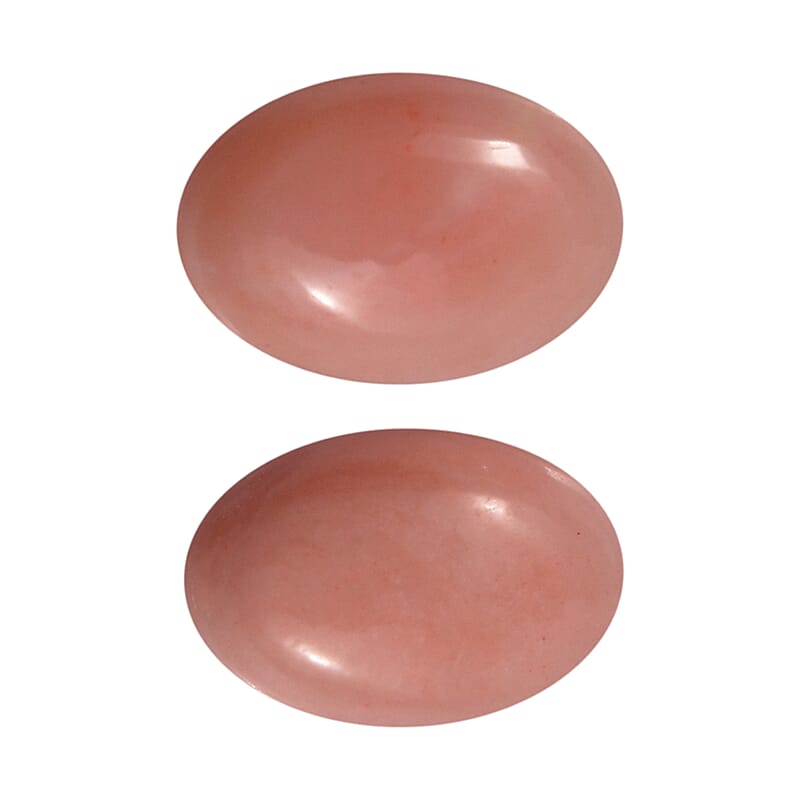 Peach Opal Set of 2 (Ovl 6x4mm) 0.65 ctw  Loose Gemstone
