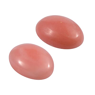 AA Peach Opal Set of 2 (Ovl 6x4mm) 0.59 ctw Loose Gemstone