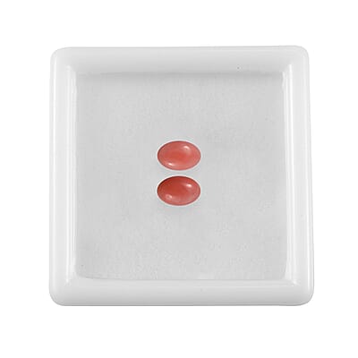 AA Peach Opal Set of 2 (Ovl 6x4mm) 0.59 ctw Loose Gemstone