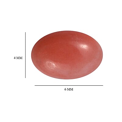 AA Peach Opal Set of 2 (Ovl 6x4mm) 0.59 ctw Loose Gemstone