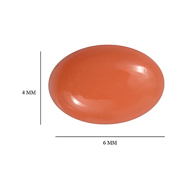 AAA Peach Opal Set of 2 (Ovl 6x4mm) 0.61 ctw Loose Gemstone