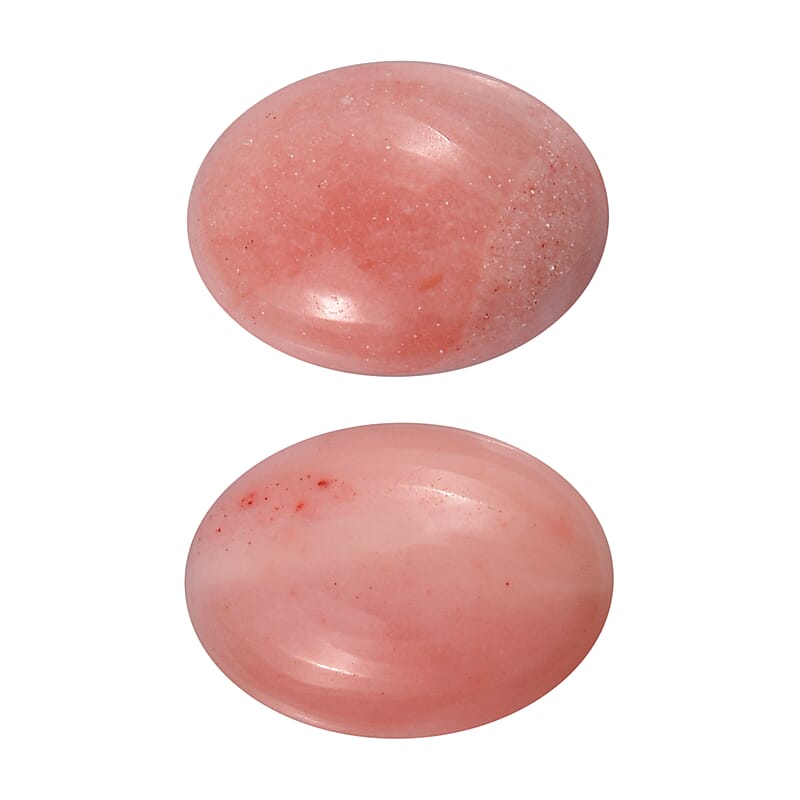 Peach Opal Set of 2 (Ovl 7x5mm) 1.11 ctw  Loose Gemstone