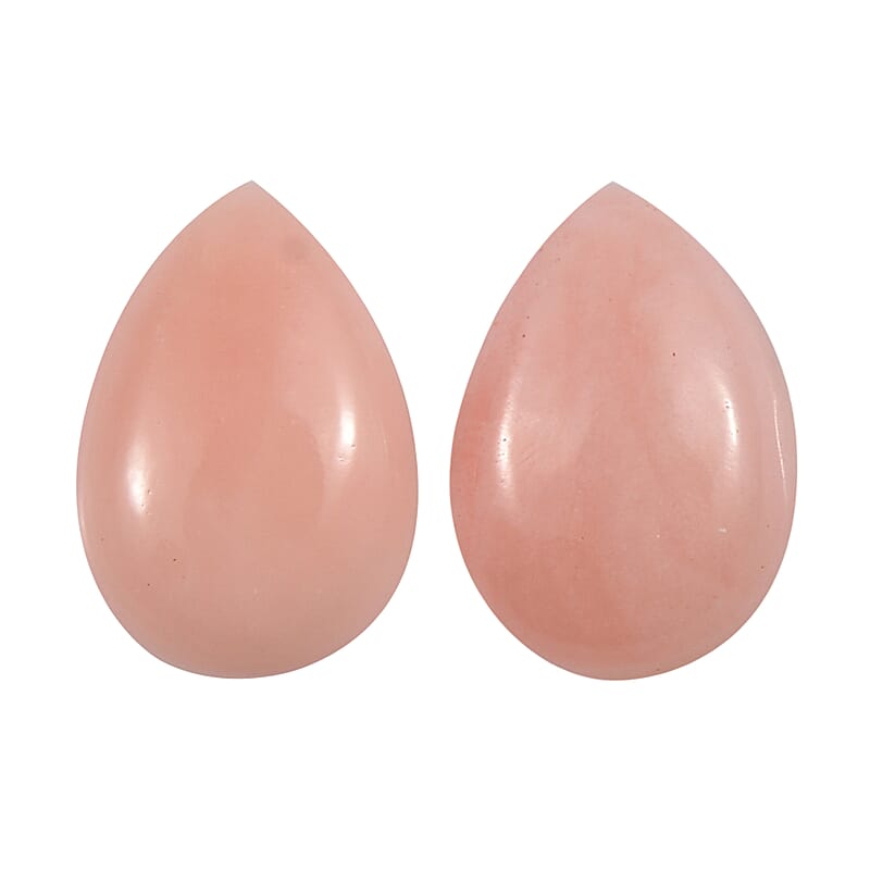 Peach Opal Set of 2 (Pear 6x4mm) 0.55 ctw Loose Gemstone