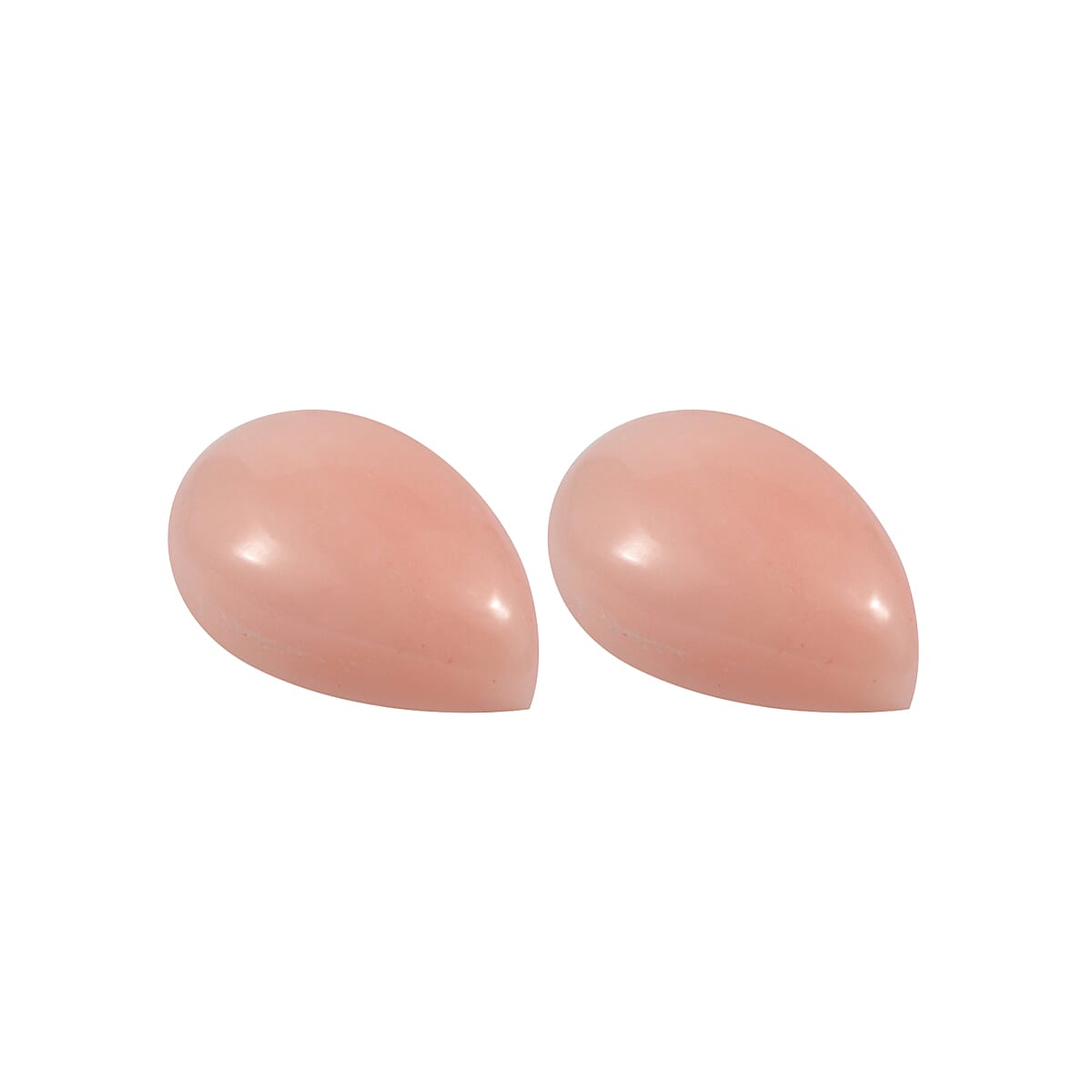 Peach Opal Set of 2 (Pear 6x4mm) 0.55 ctw Loose Gemstone image number 1