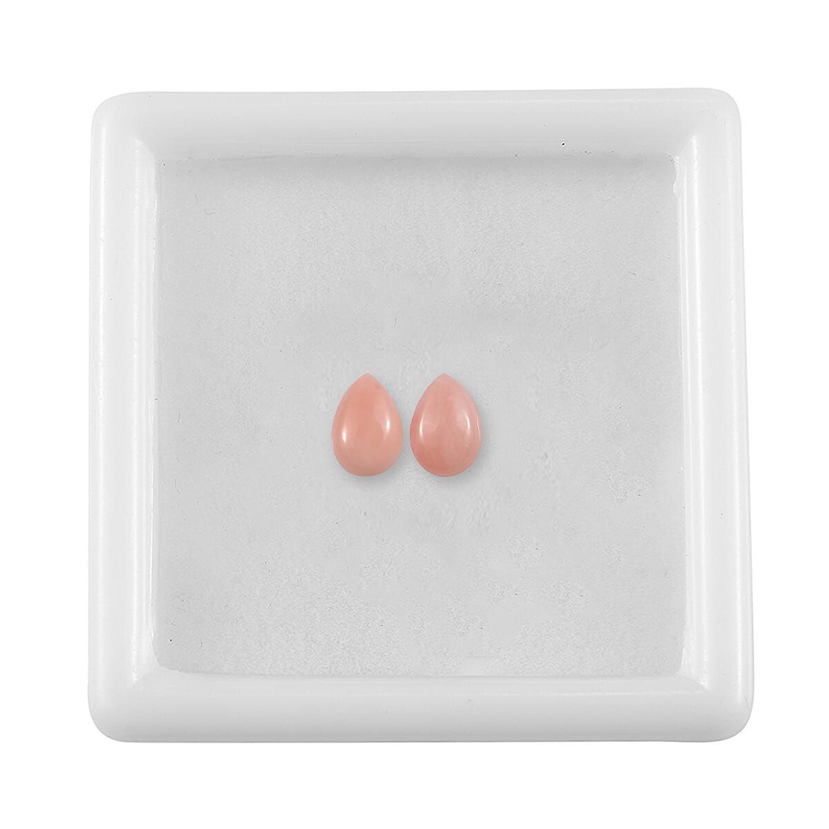Peach Opal Set of 2 (Pear 6x4mm) 0.55 ctw Loose Gemstone image number 2