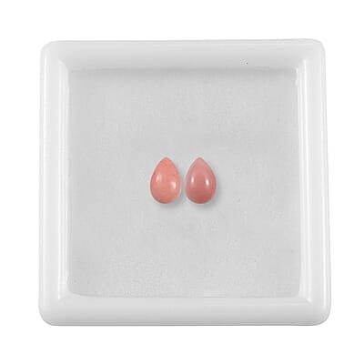 AA Peach Opal Set of 2 (Pear 6x4mm) 0.55 ctw Loose Gemstone