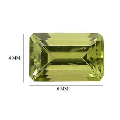 Set of 2 Peridot (Bgt 6x4 mm) 1.10 ctw Loose Gemstone