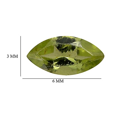 Set of 2 Peridot (Mrq 6x3 mm) 0.52 ctw Loose Gemstone