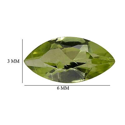 Set of 2 AA Peridot (Mrq 6x3 mm) 0.49 ctw Loose Gemstone