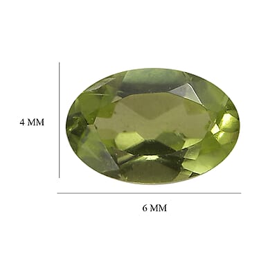 Peridot (Oval 6x4 mm) 0.45 ctw  Loose Gemstone