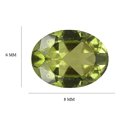 Peridot (Oval 8x6 mm) 1.13 ctw  Loose Gemstone