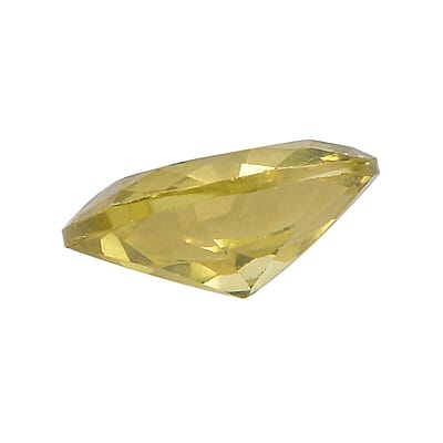 Simulated Peridot Color Diamond (Ovl 8x6mm) 1.92 ctw Loose Gemstone