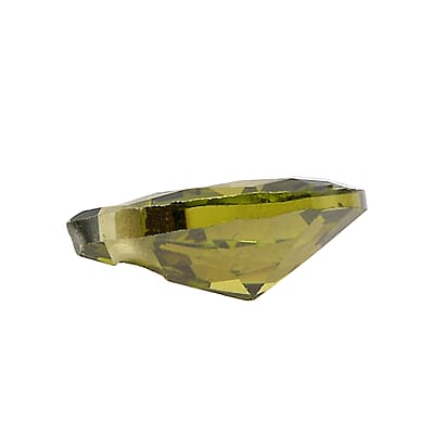 Simulated Peridot Diamond Set of 2 (Pear 6x4mm) 1.19 ctw Loose Gemstone