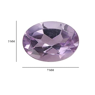 Set of 2 AA Rose De France Amethyst (Oval 7x5 mm) 1.15 ctw Loose Gemstone