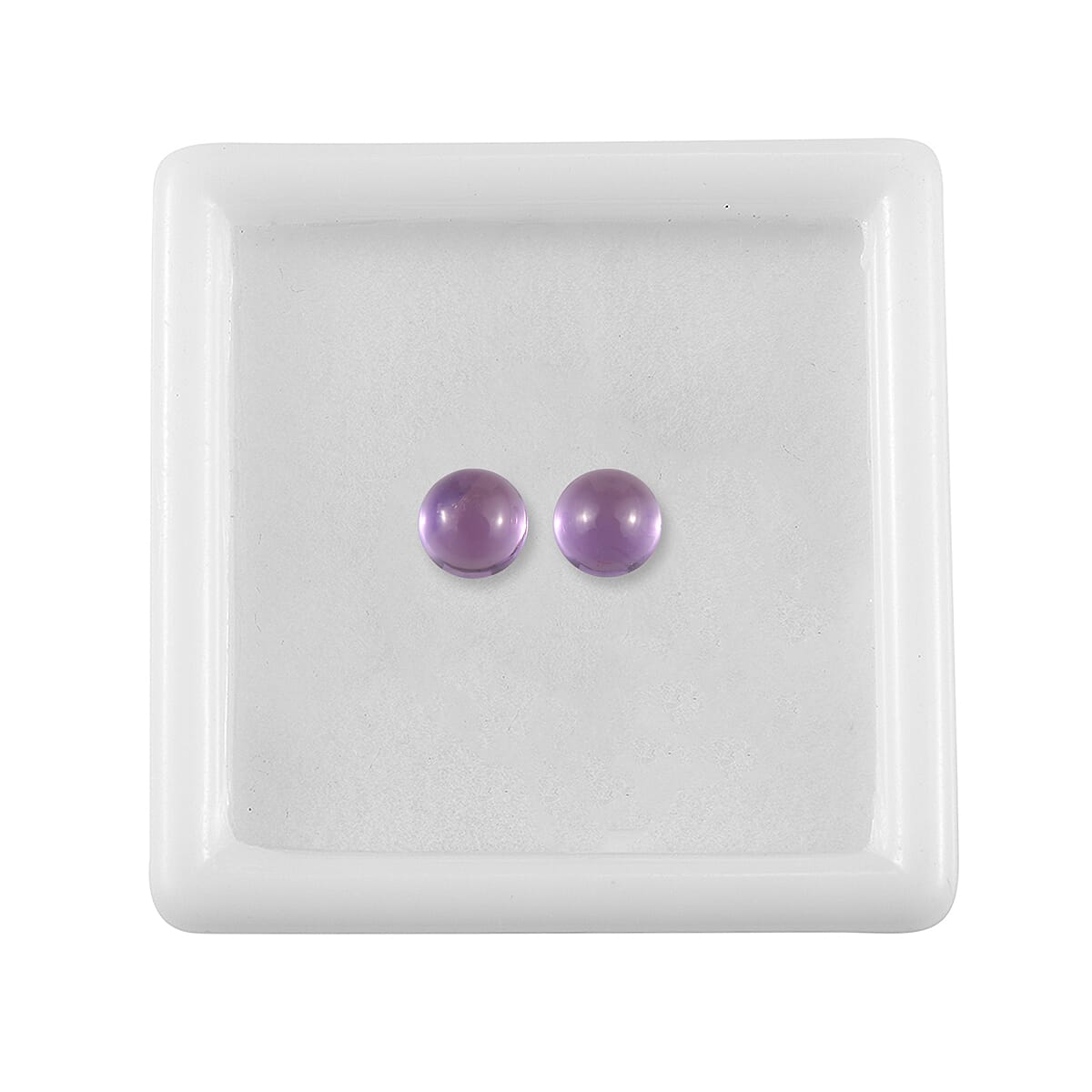 Set of 2 Rose De France Amethyst (Rnd 5 mm) 1.09 ctw Loose Gemstone image number 2