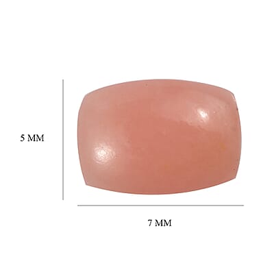 Peruvian Pink Opal (Cush 7x5 mm) 0.67 ctw  Loose Gemstone