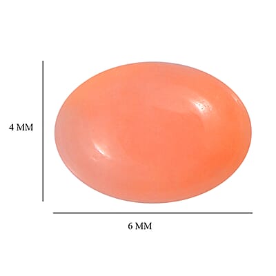 Set of 2 Peruvian Pink Opal (Oval 6x4 mm) 0.65 ctw Loose Gemstone