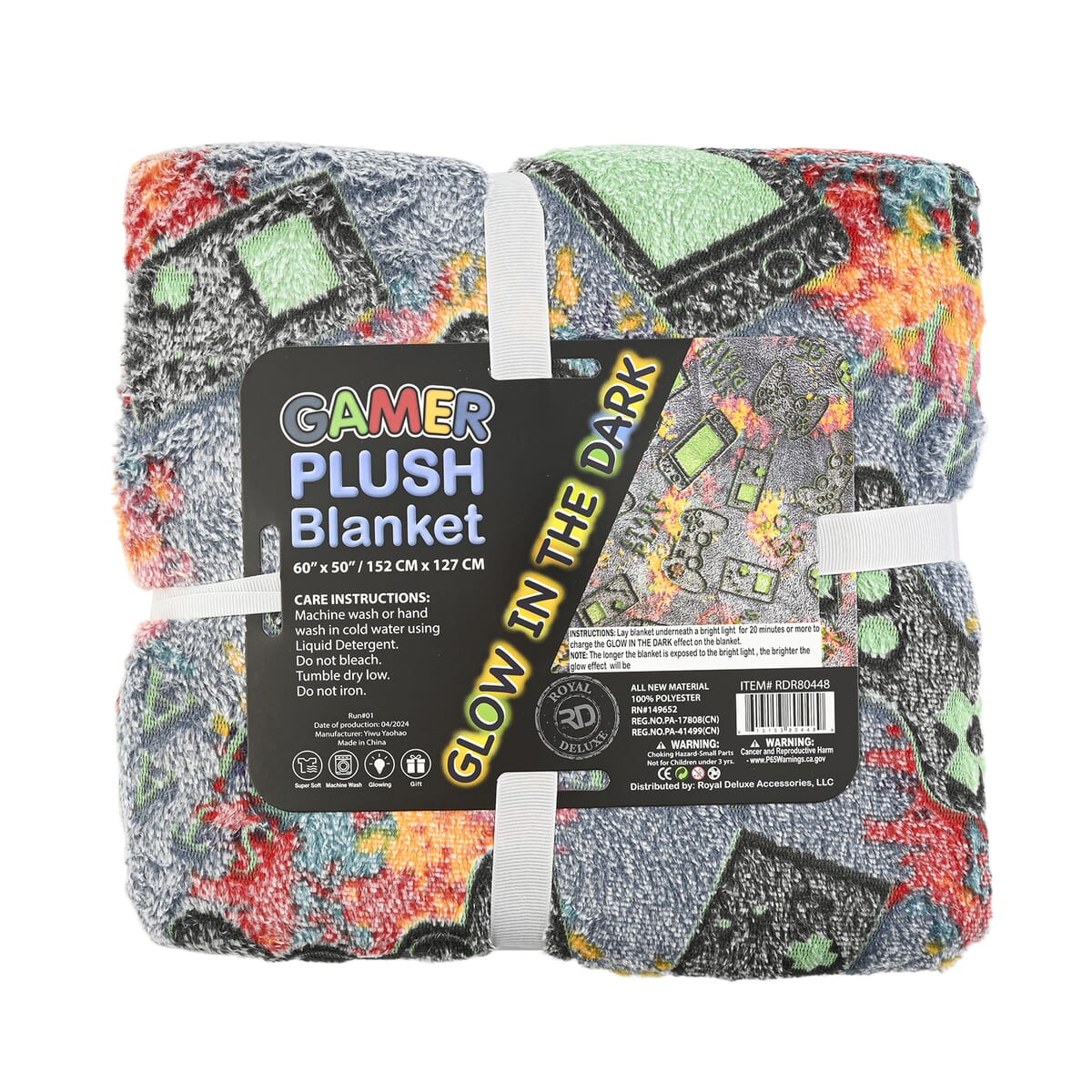 Closeout RD Glow in the Dark Throw (60x50) -Videogames image number 0