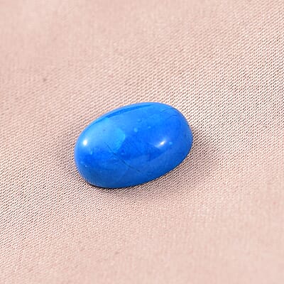Blue Howlite (Ovl 14x10 mm) 6.36 ctw Loose Gemstone