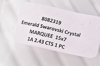Emerald Crystal by Swarovski (Mrq 15x7 mm) 2.43 ctw Loose Gemstone