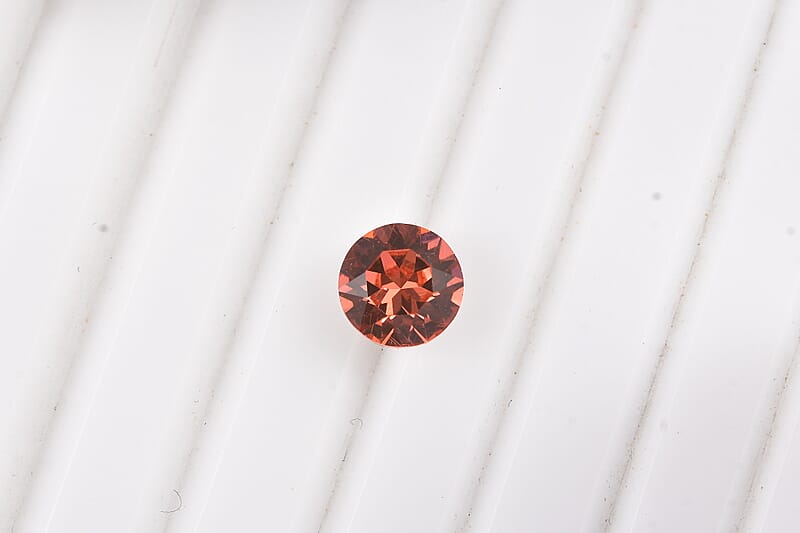 Padparasha Crystal by Swarovski (Rnd 7.25 mm) 1.25 ctw Loose Gemstone