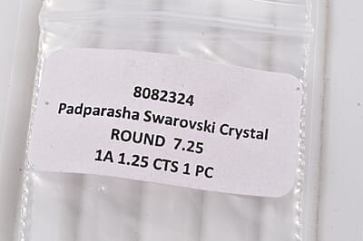 Padparasha Crystal by Swarovski (Rnd 7.25 mm) 1.25 ctw Loose Gemstone