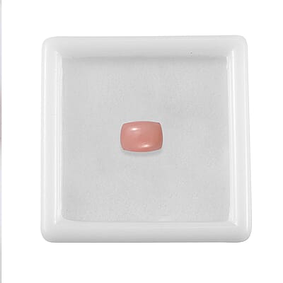 Peruvian Pink Opal (Cush 8x6 mm) 0.84 ctw Loose Gemstone