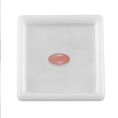 Peruvian Pink Opal (Oval 10x5 mm) 0.85 ctw Loose Gemstone