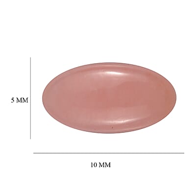 Peruvian Pink Opal (Oval 10x5 mm) 0.85 ctw Loose Gemstone