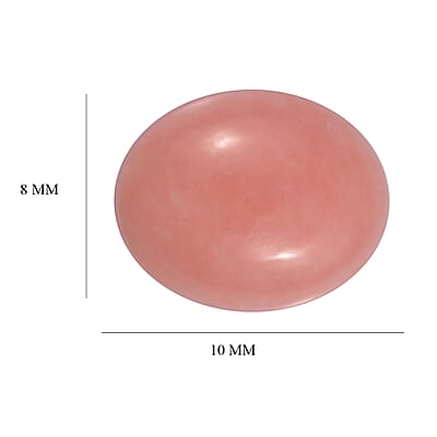 Peruvian Pink Opal (Oval 10x8 mm) 2.28 ctw Loose Gemstone