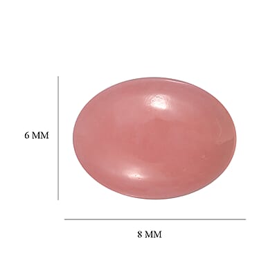 Peruvian Pink Opal (Oval 8x6 mm) 0.98 ctw Loose Gemstone