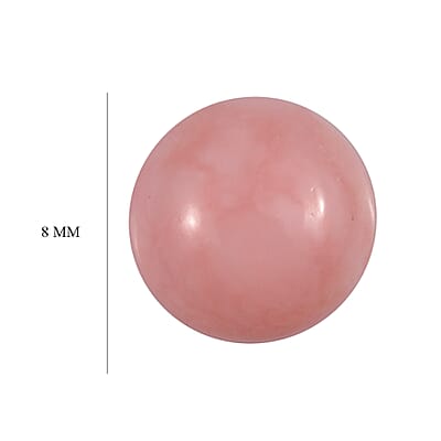 Peruvian Pink Opal (Rnd 8 mm) 1.60 ctw Loose Gemstone