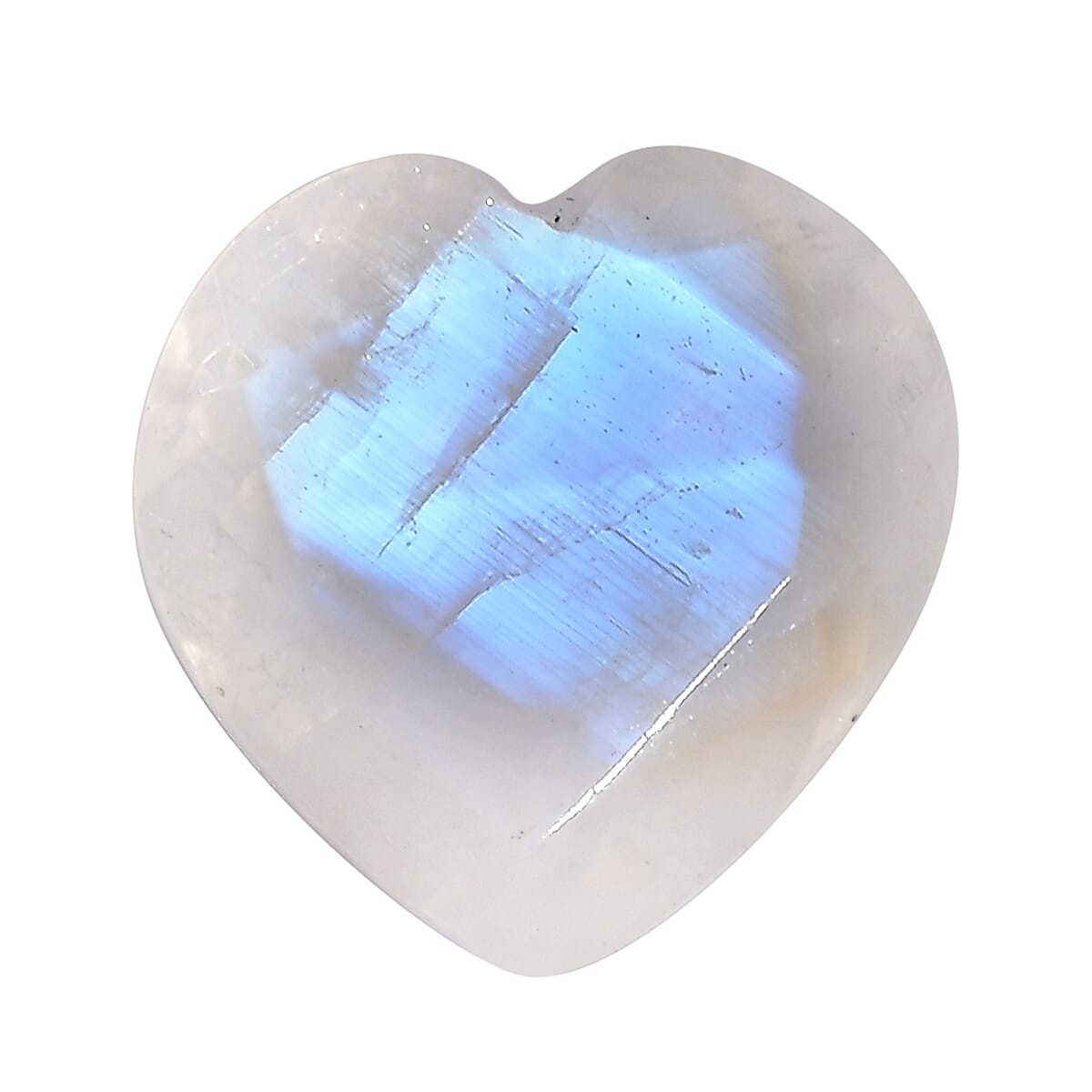 Rainbow Moonstone (Hrt 9 mm) 2.20 ctw Loose Gemstone