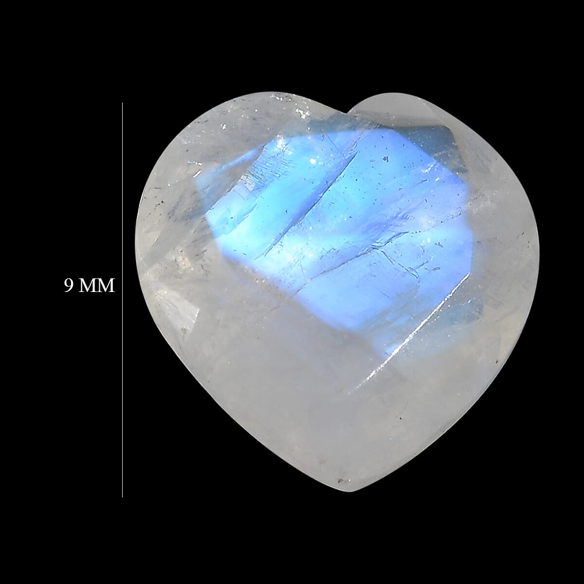 Rainbow Moonstone (Hrt 9 mm) 2.20 ctw Loose Gemstone