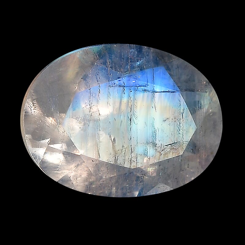 Rainbow Moonstone (Oval 8x6 mm) 1.00 ctw Loose Gemstone
