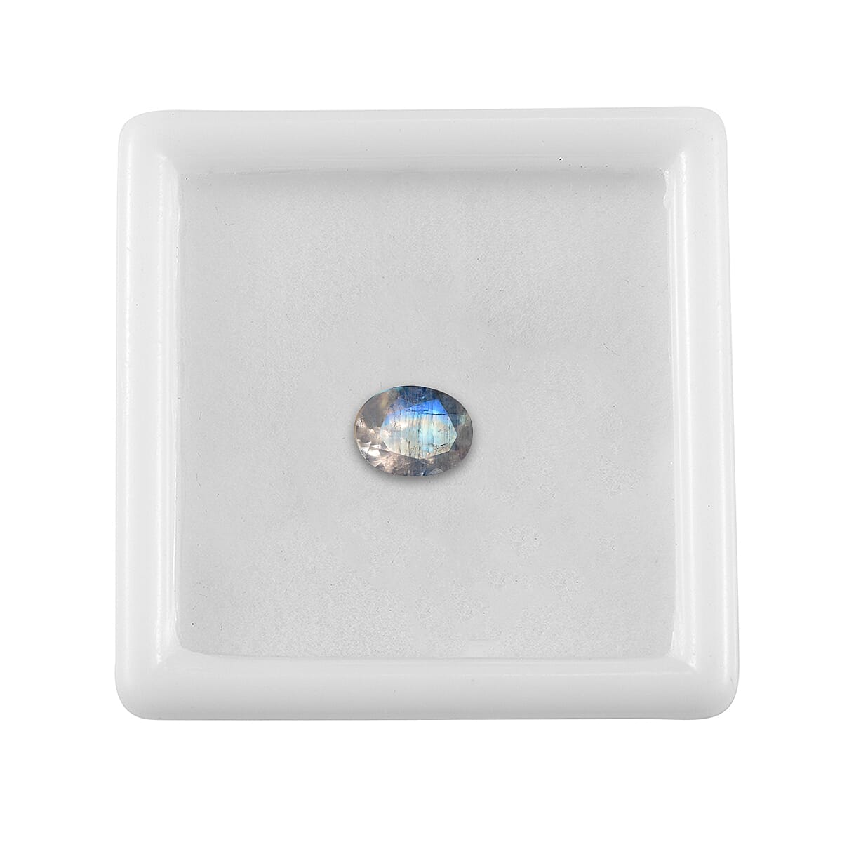 Rainbow Moonstone (Oval 8x6 mm) 1.00 ctw Loose Gemstone