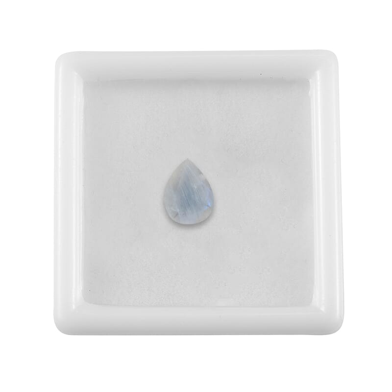 AA Rainbow Moonstone (Pear 9x7 mm) 1.41 ctw Loose Gemstone