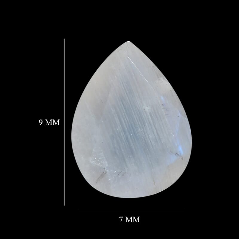 AA Rainbow Moonstone (Pear 9x7 mm) 1.41 ctw Loose Gemstone
