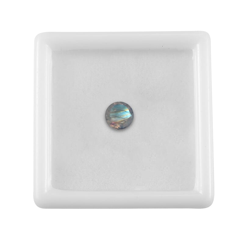 AA Rainbow Moonstone (Rnd 6 mm) 0.76 ctw Loose Gemstone
