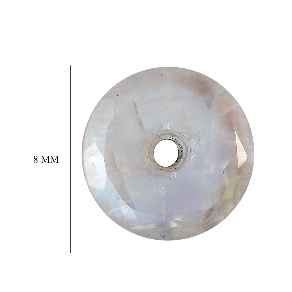 AA Rainbow Moonstone (Rnd 8 mm) 1.58 ctw Loose Gemstone
