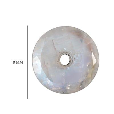AA Rainbow Moonstone (Rnd 8 mm) 1.58 ctw Loose Gemstone