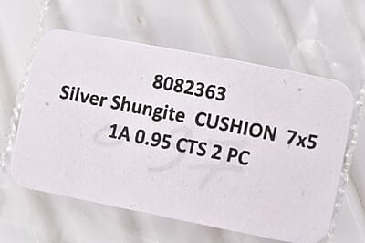 Set of 2 Elite Shungite (Cush 7x5 mm) 0.95 ctw Loose Gemstone