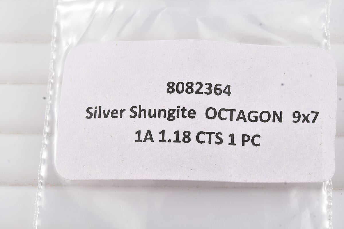 Elite Shungite (Oct 9x7 mm) 1.18 ctw Loose Gemstone image number 3