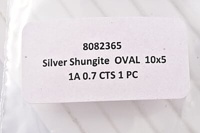 Elite Shungite (Oval 10x5 mm) 0.70 ctw Loose Gemstone