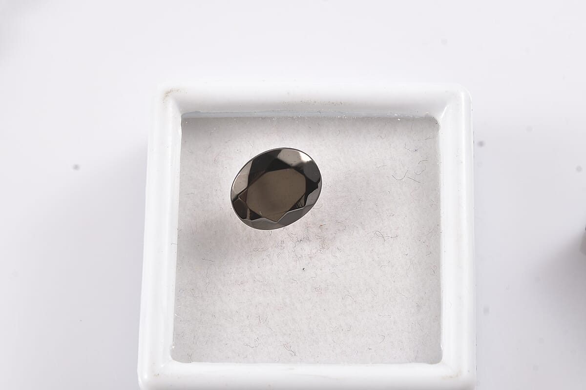 Elite Shungite (Oval 12x10 mm) 2.48 ctw Loose Gemstone image number 2