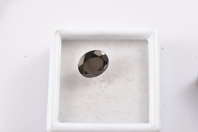 Elite Shungite (Oval 12x10 mm) 2.48 ctw Loose Gemstone