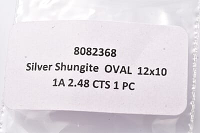 Elite Shungite (Oval 12x10 mm) 2.48 ctw Loose Gemstone