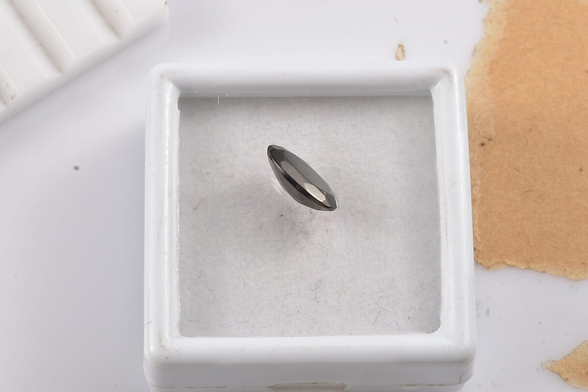 Elite Shungite (Oval 12x6 mm) 1.16 ctw Loose Gemstone image number 2