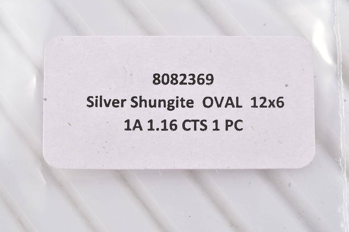 Elite Shungite (Oval 12x6 mm) 1.16 ctw Loose Gemstone image number 3